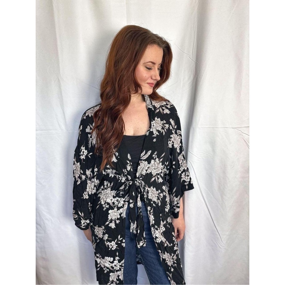Spiritual Gangster | Floral Kimono Cover Up Robe One Size